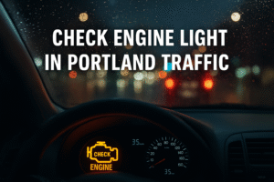 vehicle diagnostics in Portland Oregon – technician using OEM scan tool